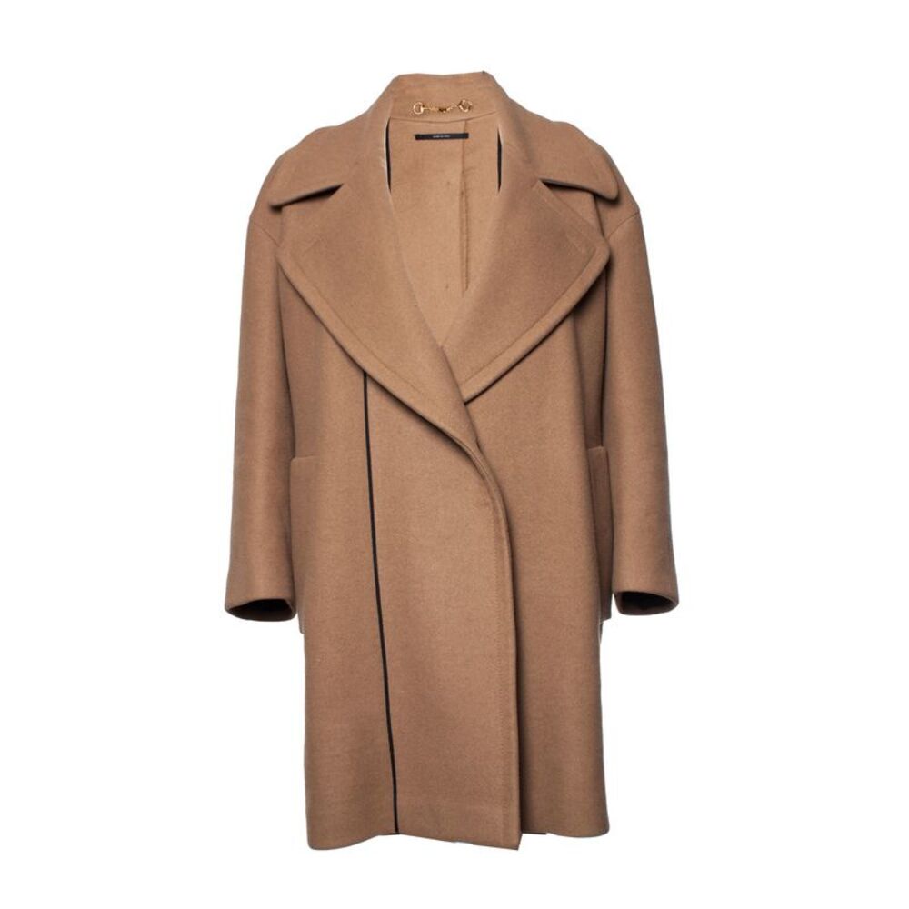Gucci Brown oversized cashmere coat.
